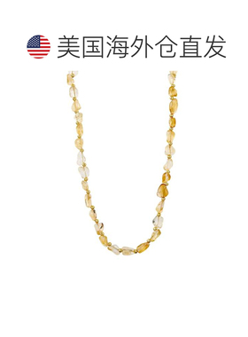 自营savvy cie jewels18K YELLOW GOLD PLATED GENUINE CITRINE N