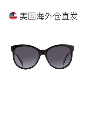 自营Polaroid Polarized Grey Gradient Oval Ladies Sunglasses