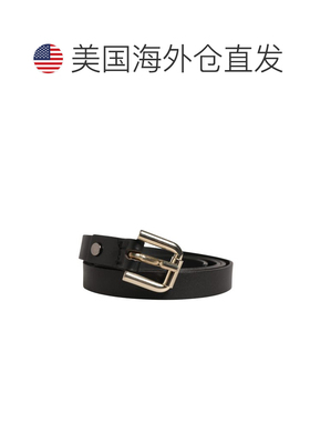 自营GF Ferre Leather Slim gold Tone Buckle Waist Men Women's