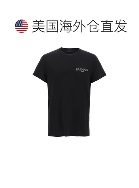 自营Balmain Men's Vintage T-Shirt - black 美国奥莱直发