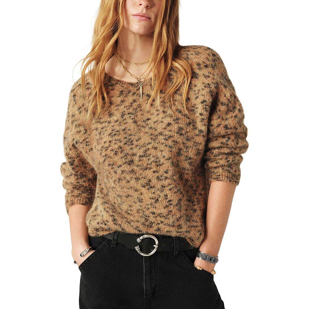 自营ba&sh Leopold Alpaca & Wool-Blend Sweater - beige 美国奥 - 图2