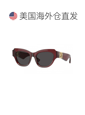 自营Burberry Sunglasses Cat Eye Full Rim, Bordeaux Frame And