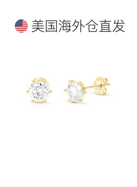 自营vir jewels3 cttw Lab Grown Diamond Stud Earrings in 14K