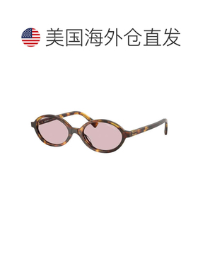 自营miu miuMU04ZS 14L4I0哈瓦那蜂蜜/粉红-哈瓦那蜂蜜 美国奥莱