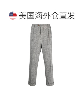 自营Brunello Cucinelli Fibres Casual Men's Pants - gray 美国