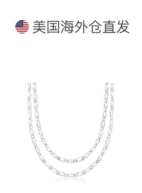 自营 ross-simonsRoss Simons意大利纯银锤纹抛光扁平椭圆形链节-
