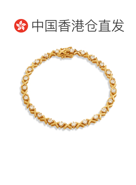 自营savvy cie jewels18K ROSE HUG AND KISSES TENNIS BRACELET