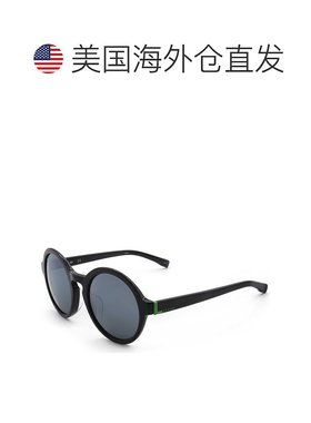 自营 Lacoste男士52毫米黑色太阳镜-黑色 美国奥莱直发