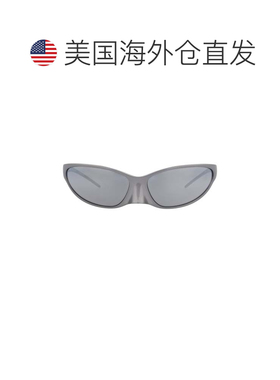 自营balenciaga护目框架铝合金太阳镜-灰色灰色灰色 美国奥莱直发