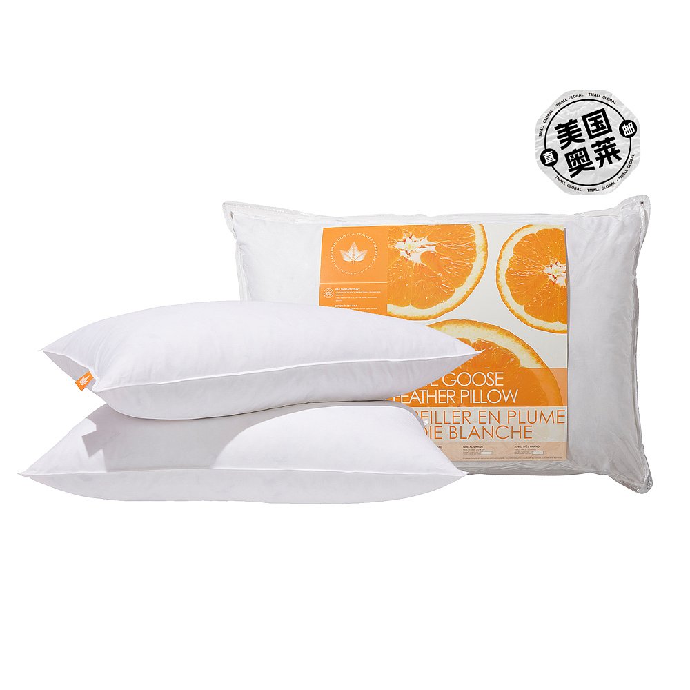 canadian down & feather companyWhite Goose Feather Pillow So - 图0