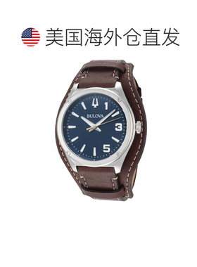 自营Bulova Men's Marc Anthony 41mm Watch - brown 美国奥莱直