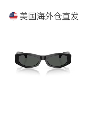 自营versace黑色签名0VE4487U醋酸纤维几何太阳镜-灰色 美国奥莱