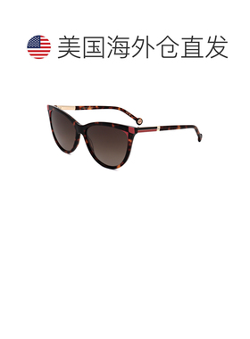 自营Carolina Herrera Women's 57 mm Havana Red Sunglasses - h