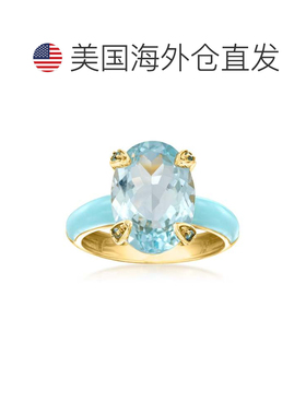 自营Ross-Simons Sky Blue Topaz Ring With Swiss Blue Topaz an