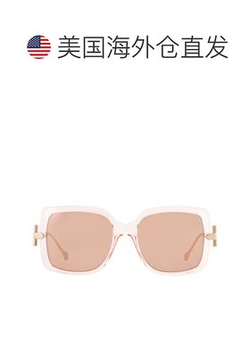 自营Salvatore Ferragamo Brown Square Ladies Sunglasses SF913