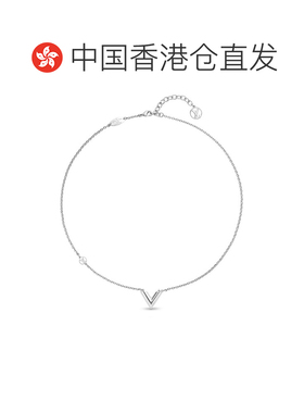 自营Louis Vuitton/路易威登 20Essential V 银色金属V形项链