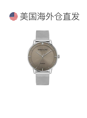 自营Kenneth Cole Men's Classic 43mm Quartz Watch - silver 美