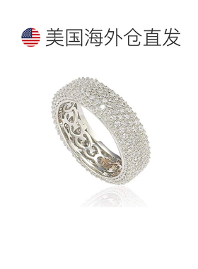 自营 Suzy Levian 立方氧化锆纯银永恒密钉戒指 - 白色 - 白色 美