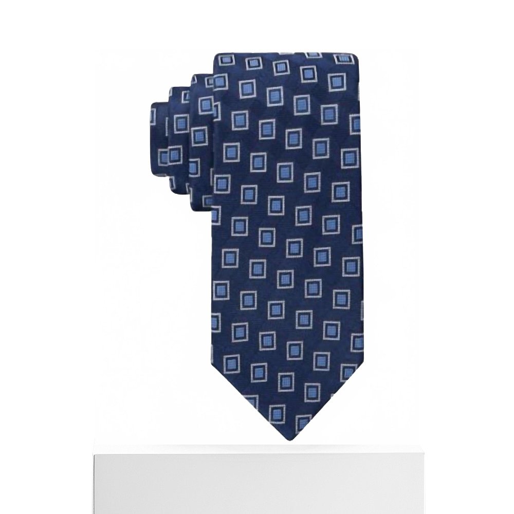 自营tommy hilfigerMen's Retro Square Tie In Navy/white - nav - 图3