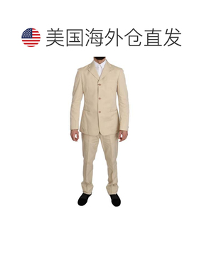 自营Romeo Gigli Two Piece 3 Button Cotton Solid Men's Suit -