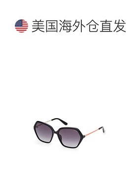 自营Guess Resin Women's Sunglasses - black 美国奥莱直发