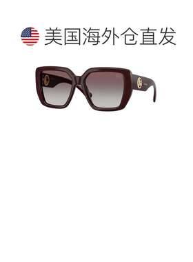 自营Burberry女士54 mm波尔多光面太阳镜-波尔多光面 美国奥莱直
