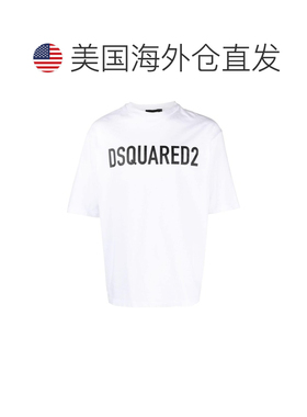 自营Dsquared2 Men's T-Shirts And Polos - white 美国奥莱直发