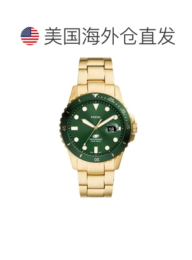 自营Fossil Men's Dive Green Dial Watch - green 美国奥莱直发