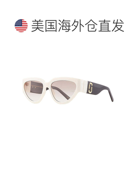 自营marc jacobsMARC 645/S 0CCP HA白色黑色/棕色渐变极化-白色