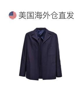 自营Fendi Men's Half Belt Jacket - blue 美国奥莱直发