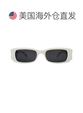 自营Balenciaga灰色Phantos女士太阳镜BB0096S 011 51-白色 美国