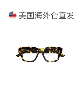 自营bottega venetaBv1361o大方形龟甲眼镜-黑色 美国奥莱直发
