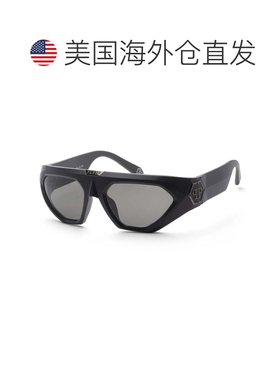 自营Philipp Plein Men's 58 mm Black Sunglasses - matte black