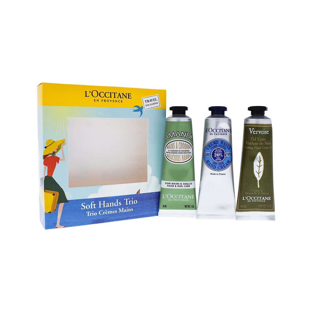 天猫国际美国直购美国直邮loccitane欧舒丹护手霜套装3*30ml乳木果+甜扁桃+马鞭草0