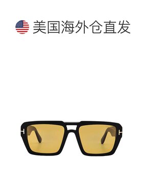 自营Tom Ford Redford Amber Square Men's Sunglasses FT1153 01