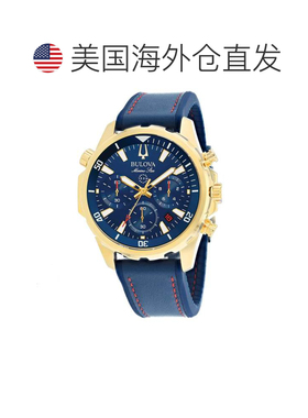 自营Bulova Men's Blue dial Watch - blue 美国奥莱直发