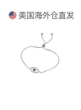 自营Adornia  Evil Eye Slider Bracelet silver silver 美国奥莱