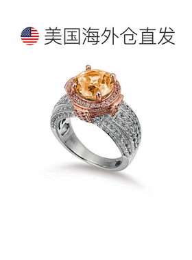 自营Suzy Levian Two-Tone Sterling Silver Round 4.85 cttw Smo