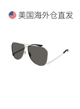自营saint laurentSL 690灰尘002银色/灰色-银色 美国奥莱直发