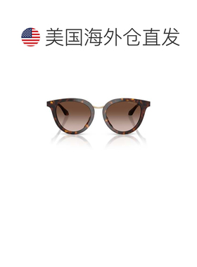 自营giorgio armani金色0ar8252u龟形猫眼太阳镜-棕色 美国奥莱直