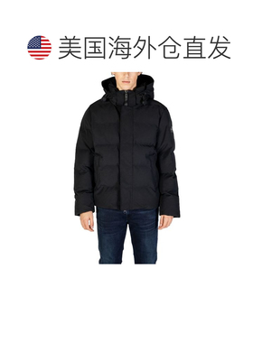 自营Replay Polyamide Men's Coat - black 美国奥莱直发