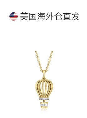 自营Ross-Simons Diamond Hot Air Balloon Pendant Necklace in