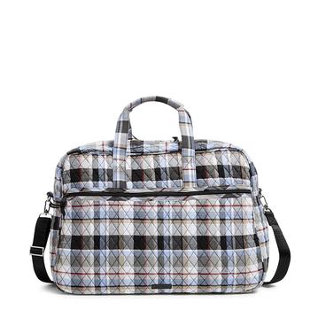 Vera Bradley Cotton Grand Traveler Bag - Snowflake Check