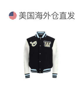 自营off-whiteOff- Wool Men's Bomber - black 美国奥莱直发