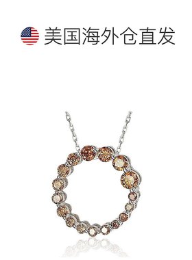 自营Suzy Levian Sterling Silver Cubic Zirconia Circle Journe