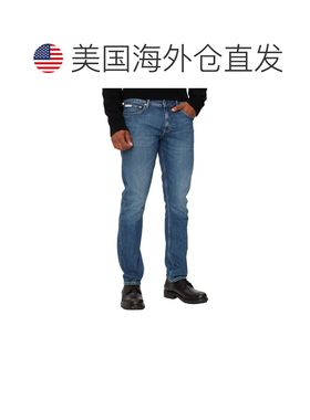 自营Calvin Klein Jeans Cotton Skinny Men's Jeans - blue 美国