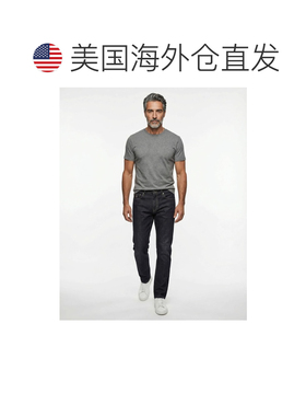 自营Peserico Cotton Straight-Leg Men's Jeans - black 美国奥