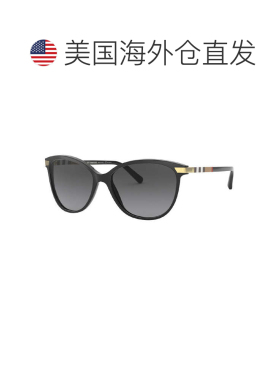 自营Burberry Sunglasses Cat Eye Full Rim, Black Frame And Po