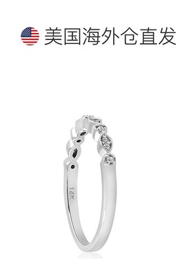 自营 pompeii3pompeii 3pompeii 1/6 克拉钻石结婚戒指护卫订婚周