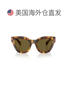 自营miu miu0Mu 01Ys Oversized Butterfly Sunglasses - brown